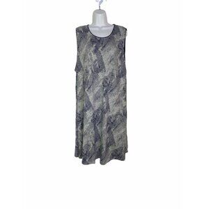Tart Womens Blue White Round Neck Sleeveless Pullover Mini‎ Dress Size 4X